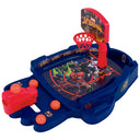 Spider-Man tabletop basketball game with ball launcher and hoop