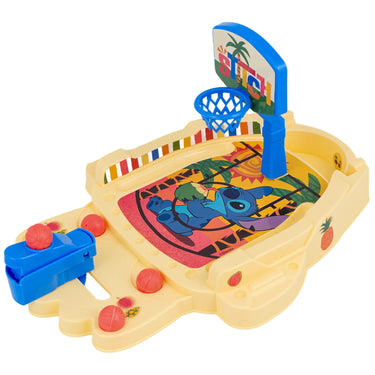 Stitch tabletop basketball game with ball launcher and hoop