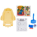 Stitch tabletop basketball game parts, sticker sheet and instructions