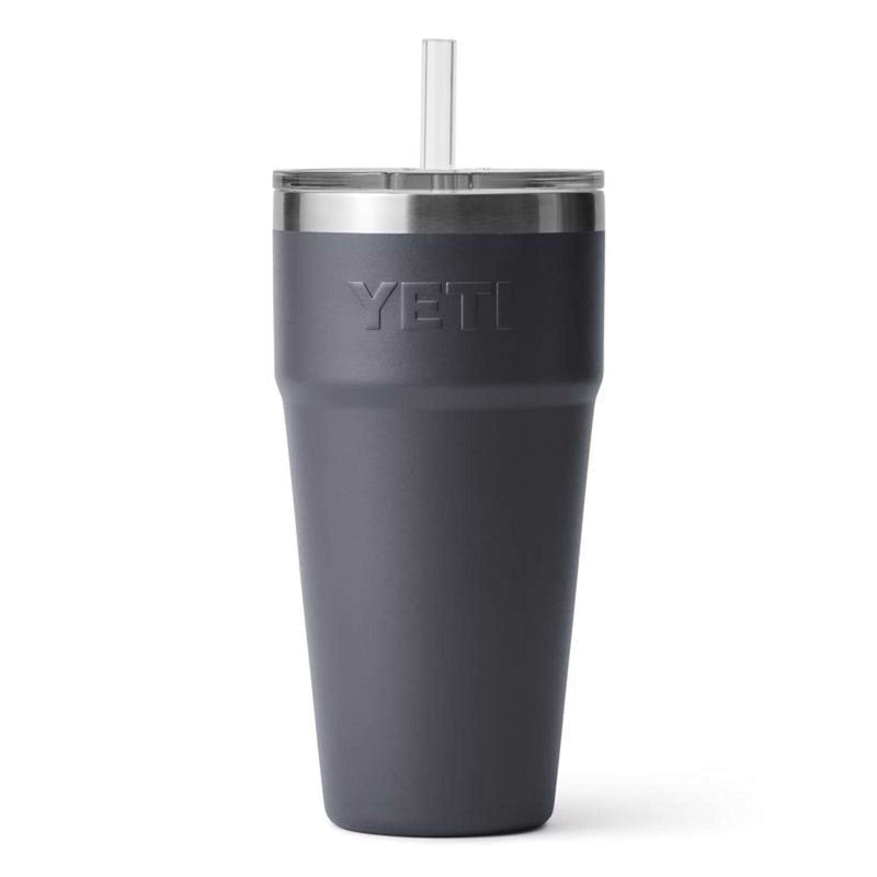 Load image into Gallery viewer, Yeti Rambler 26 Oz BPA Free Straw Cup - Charcoal
