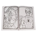 Inside pages showing two Spider-Man coloring pages