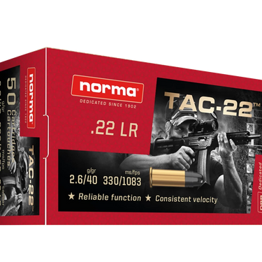 Norma Tac-22LR 40gr - 50 Round Box