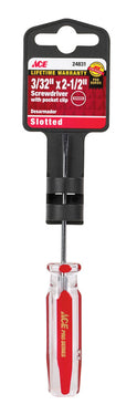 Ace 3/32 in. X 2-1/2 in. L Slotted Pocket Clip Screwdriver 1 pc