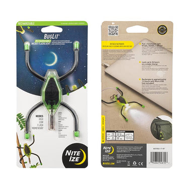 Nite Ize Buglit Rechargeable Flashlight with Geartie Legs