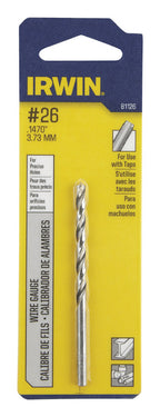 Irwin #26 X 3 in. L High Speed Steel Jobber Length Wire Gauge Bit Straight Shank 1 pk