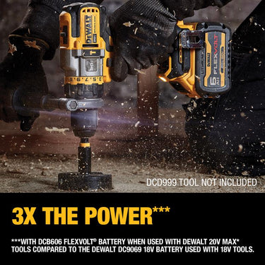DeWalt 20V-60V MAX FLEXVOLT DCB606-2 6 Ah Lithium-Ion Battery Combo Pack 2 pc