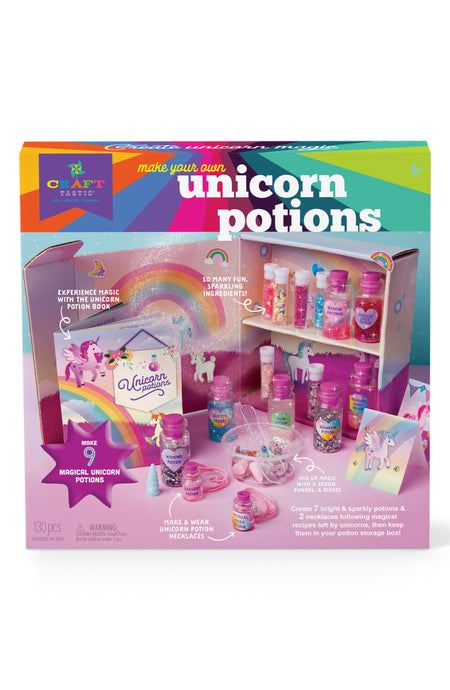 Craft-tastic – DIY Unicorn Potions Craft Kit – Includes Unicorn Potion Book with Magical Recipies Enchanted Ingredients