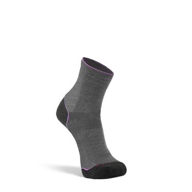 Fox River Women's Basecamp 2.0 Lightweight Crew Hiking Sock (Grey/Charcoal) Size L