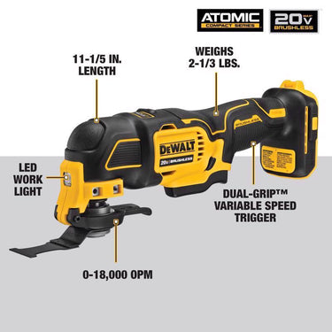 DeWalt 20V MAX ATOMIC Cordless Oscillating Multi-Tool Tool Only