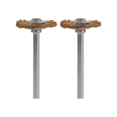 Dremel 3/4 in. X 1.7 in. L Brass Brush 2 pk