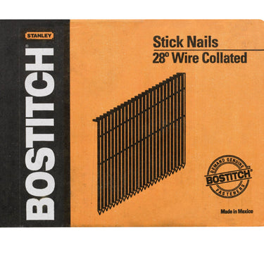 Bostitch 3 in. L Angled Strip Coated Stick Nails 28 deg 2000 pk