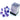 Chessex Nebula 12mm D6 Nocturnal/Blue W/Luminary Dice Block (36 Dice)