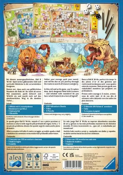 Family Game Dungeons, Dice & Danger - Game for kids 12 years up