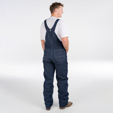 Key Denim Bib Overalls (Indigo Denim Garment Wash) Size 52x32