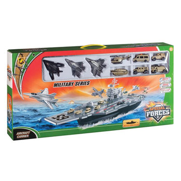 Daron Aircraft Carrier BP96243 Playset W/ 3 Planes and Vehicles