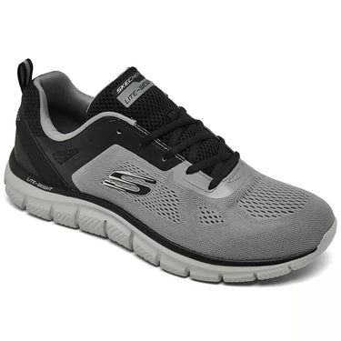 Skechers Men's Track - Broader Memory Foam Training Sneakers from Finish Line (Grey/Black)