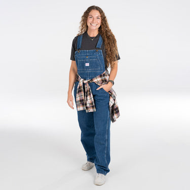 Key Denim Bib Overalls (Indigo Denim Enzyme Wash) Size 16S