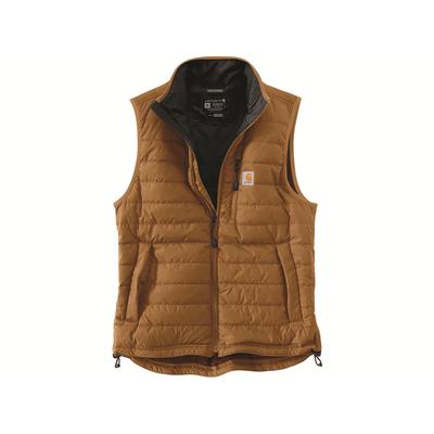 Men'Carhartt Medium Brown Nylon Rain Defender Relaxed Fit Lightweight Insulated Vest