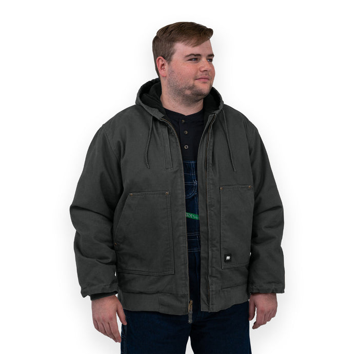 Key Men's Premium Insulated Fleece Lined Jacket Size XL Graphite