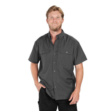 Key Work Horse Short Sleeve Work Shirt (Iron) Size 3XL
