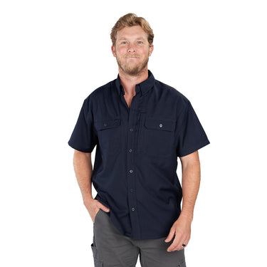 Key Men's Work Horse Short Sleeve Work Shirt (Navy) Size XL