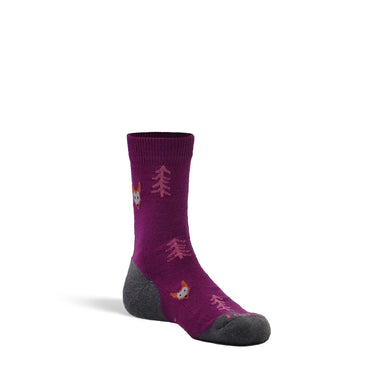 Fox River Kid's Robin Hood Lightweight Crew Hiking Sock (Berry) Size L