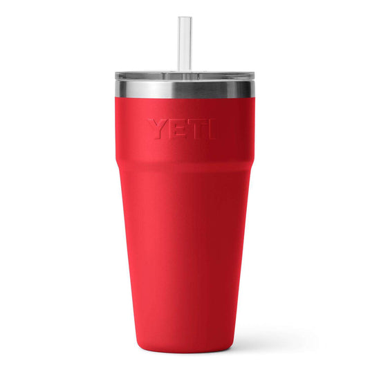 Yeti Rambler 26 Oz BPA Free Straw Cup - Rescue Red