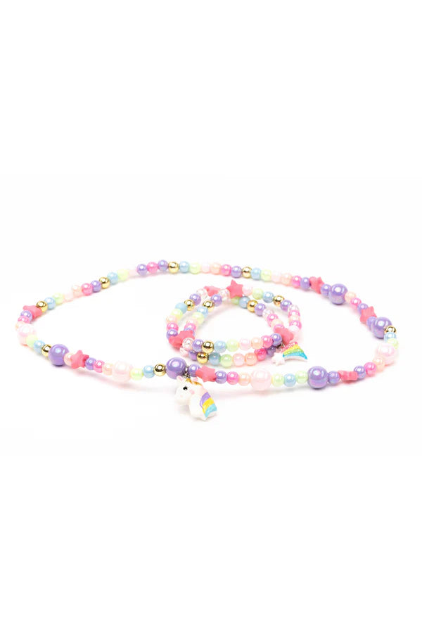 Load image into Gallery viewer, Cheerful Starry Unicorn Necklace Bracelet Set
