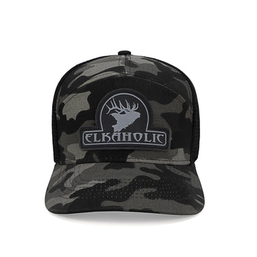 Elkaholic Hat (Grey Camo/Black)