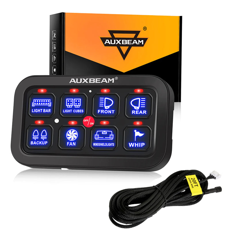 Load image into Gallery viewer, AUXBEAM 12V LED BOAT IGNITION SWITCH TOGGLE PANEL WITH ROCKER SWITCH
