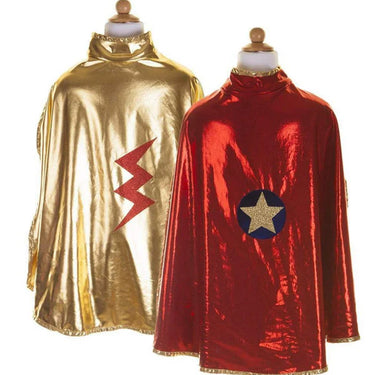 Gold and Red Reversible Wonder Cape