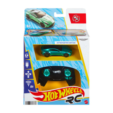 Hot Wheels RC Aston Martin Vantage and remote in the retail package