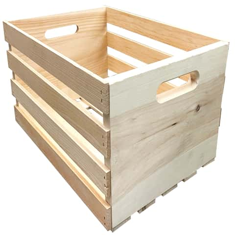 Load image into Gallery viewer, Demis Products 9.56 in. H X 12.5 in. W X 18 in. D Storage Crate Natural
