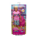 Barbie Mysteries Beach Detectives Ken doll in its retail box, front view