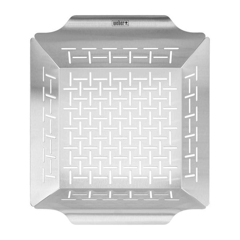 Load image into Gallery viewer, Weber Stainless Steel Grill Basket 13.8&quot; x 11.8&quot;
