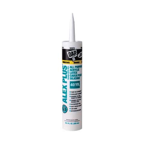 DAP Alex Plus White Acrylic Latex All Purpose Caulk 10.1 oz