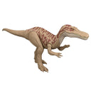Side view of the Jurassic World large dinosaur figure in a striding pose