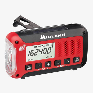 Midland Radio ER50 Portable Emergency Weather Alert Crank Radio
