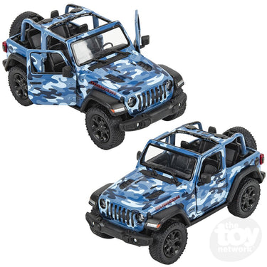 5" Diecast 2018 Jeep Wrangler Camo Open Top (Sold Separately)