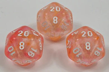 Chessex Nebula Supernova/white Luminary 7-Die Set