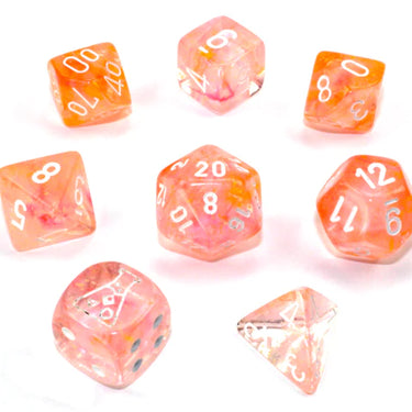 Chessex Nebula Supernova/white Luminary 7-Die Set