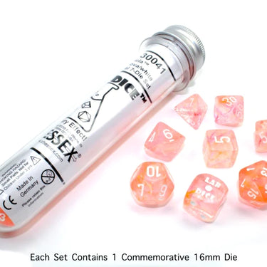 Chessex Nebula Supernova/white Luminary 7-Die Set