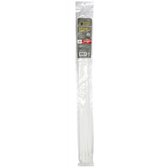 Steel Grip 4 in. L White Cable Tie 40 pk