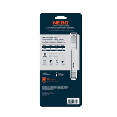 NEBO Columbo 150 lm Black LED Pen Light AAA Battery
