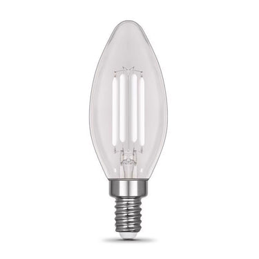Feit White B10 E12 (Candelabra) Filament LED Bulb Daylight 60 Watt Equivalence 2 pk