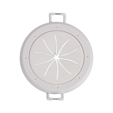 Monster Just Hook It Up White 1 gang Plastic Spring Lock Cable Pass Wall Plate 2 pk