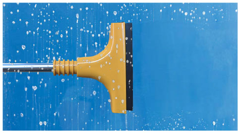 Load image into Gallery viewer, Brass Ice Scraper with Rubber Squeegee 12-3/4&quot; x 5&quot;  (1 Ice Scraper)
