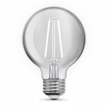 Feit White G25 E26 (Medium) Filament LED Bulb Daylight 60 Watt Equivalence 3 pk