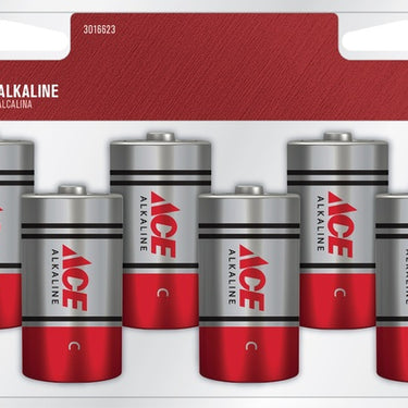 Ace C Alkaline Batteries 8 pk Clamshell