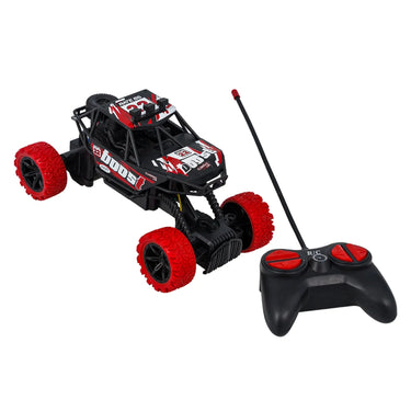 Red Climbing King RC rock crawler with remote